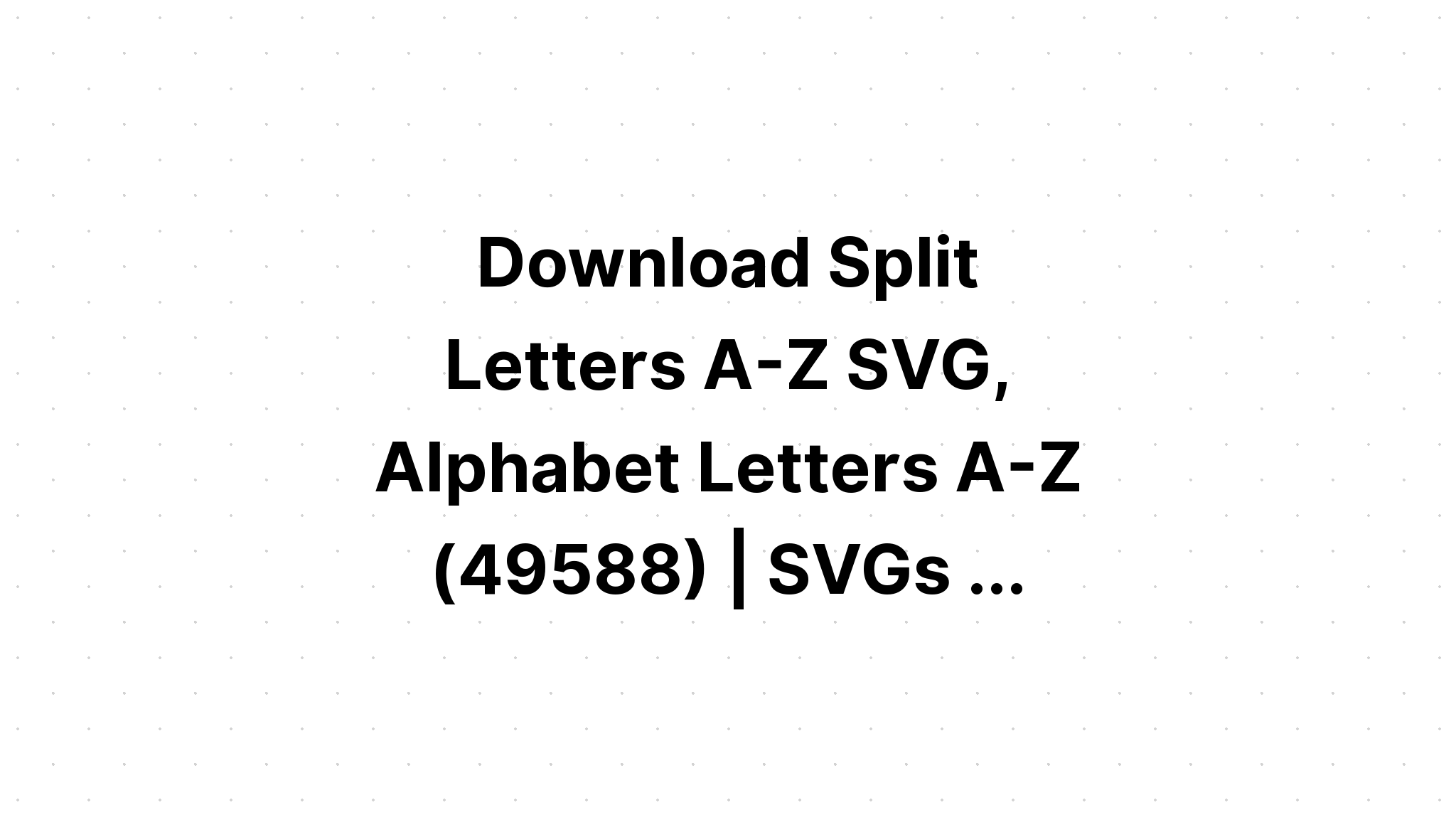 Download Split Monogram Letters Az SVG File